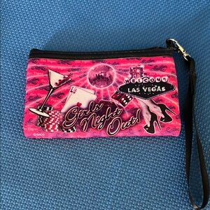 Pink Las Vegas Girls Night Out Wristlet